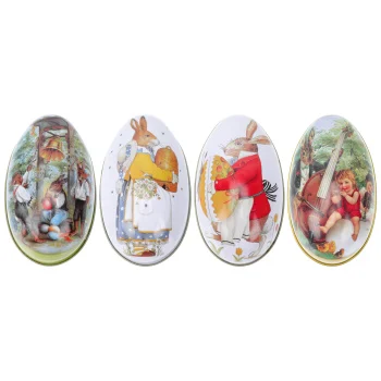 Tins Gift Boxes Candy Tin Holiday Cookie Tinplate Empty Treat Egg Metal Favor Party Favors