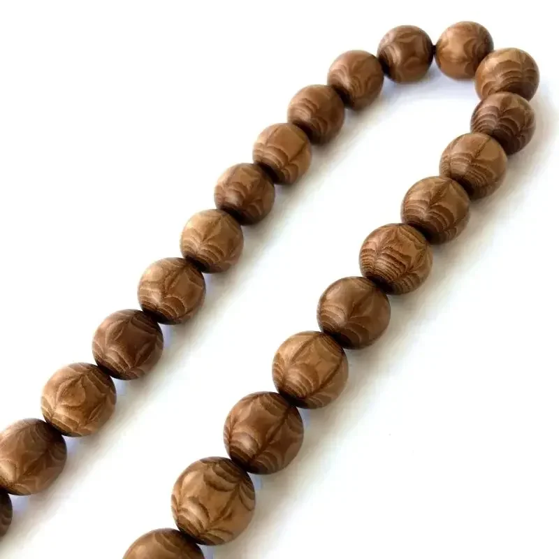 Аутентичные бусины Будды из натурального массива дерева Шесть деревянных ручных