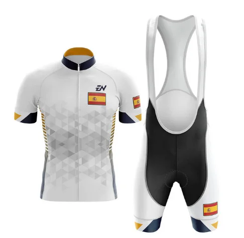 

2022 New Spain Cycling Jersey Pro Team Cycling Clothing Summer Short Sleeve MTB Cycling Shirts Men Bike Jersey ENCYMO