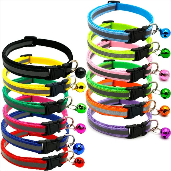 Pet Accessories Dog Collar Supplies Cat Puppy Stuff Reflective Sticker Cloth Luminous Mascotas Perros | Дом и сад