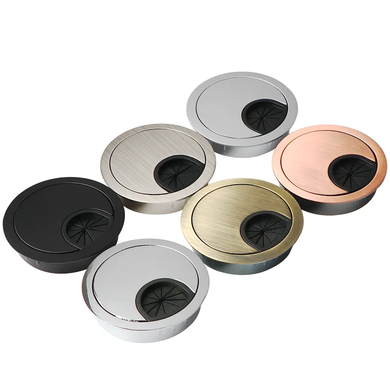 Цинковый сплав крышка отверстия для провода основание компьютерная втулка стол