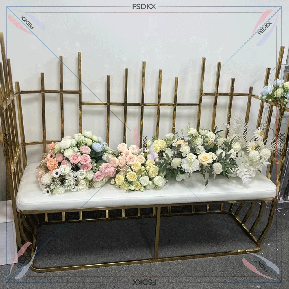 Роскошный двойной диван для любовных событий из нержавеющей стали