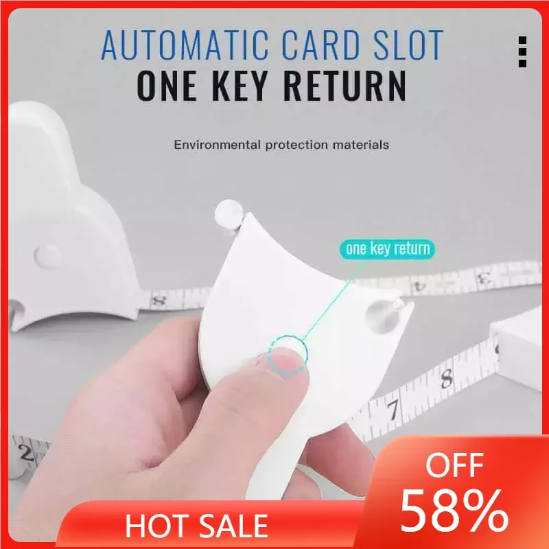 

Self-tightening Measure Tape 150cm/60 Inch Body Measuring Ruler Crafts Sewing Tailor Measurement Tools Automatic Circle Ruler