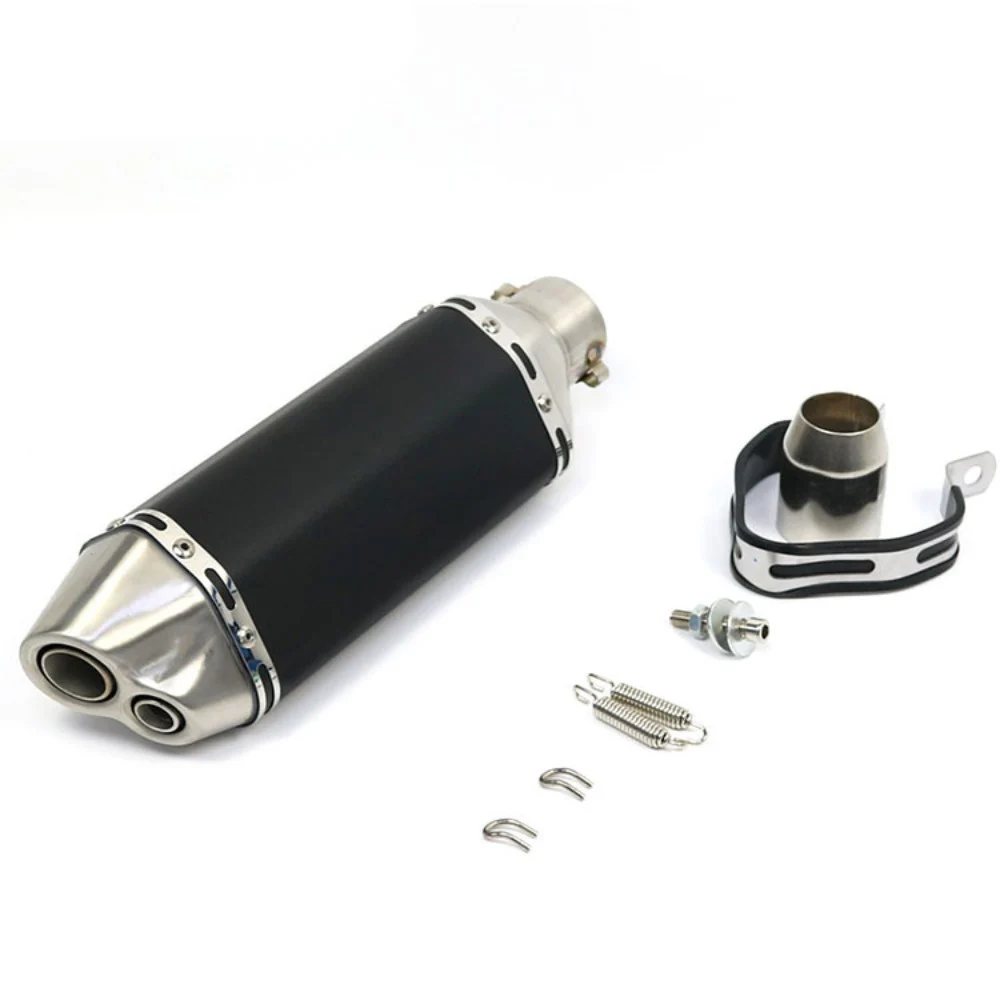 

Motorcycle Exhaust Muffler Stainless Steel ID:51mm Length 370mm Exhaust Pipe FOR KAWASAKI NINJA ZX6R NINJA 250 NINJA 300 CBF 400