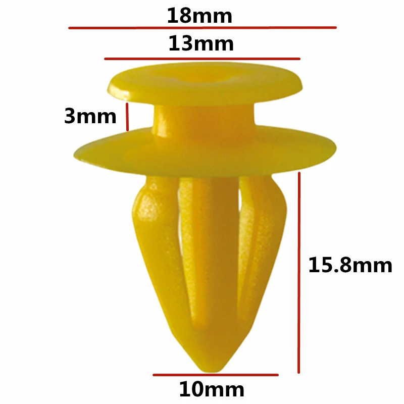 

20 шт. для отверстия 10 мм OE: 7M0867299K, фиксатор панели обшивки дверей, пластиковые стопорные зажимы, автомобильные заклепки, автозажим для крепления D35