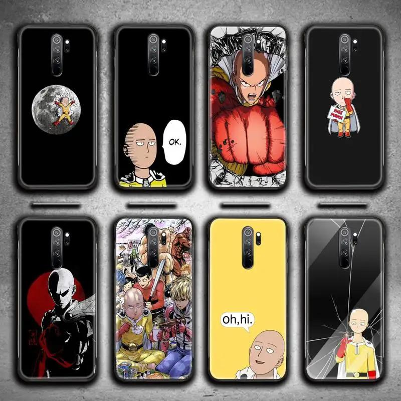 

One Punch Man Anime Phone Case for Redmi 9A 9 8A Note 11 10 9 8 8T Pro Max K20 K30 K40 Pro