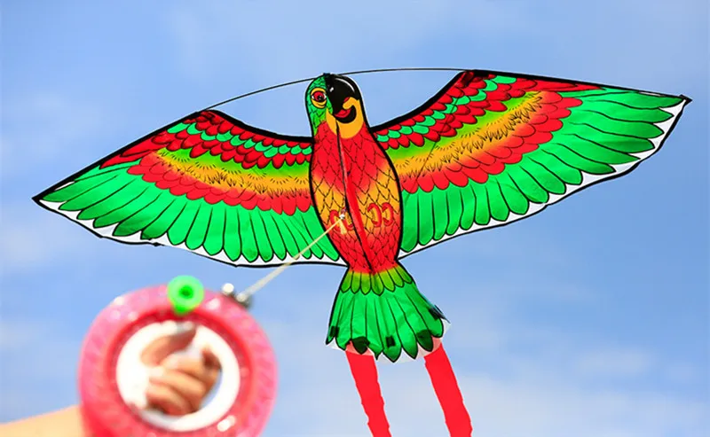 Бесплатная доставка воздушные змеи попугая летающие игрушки для детей катушка