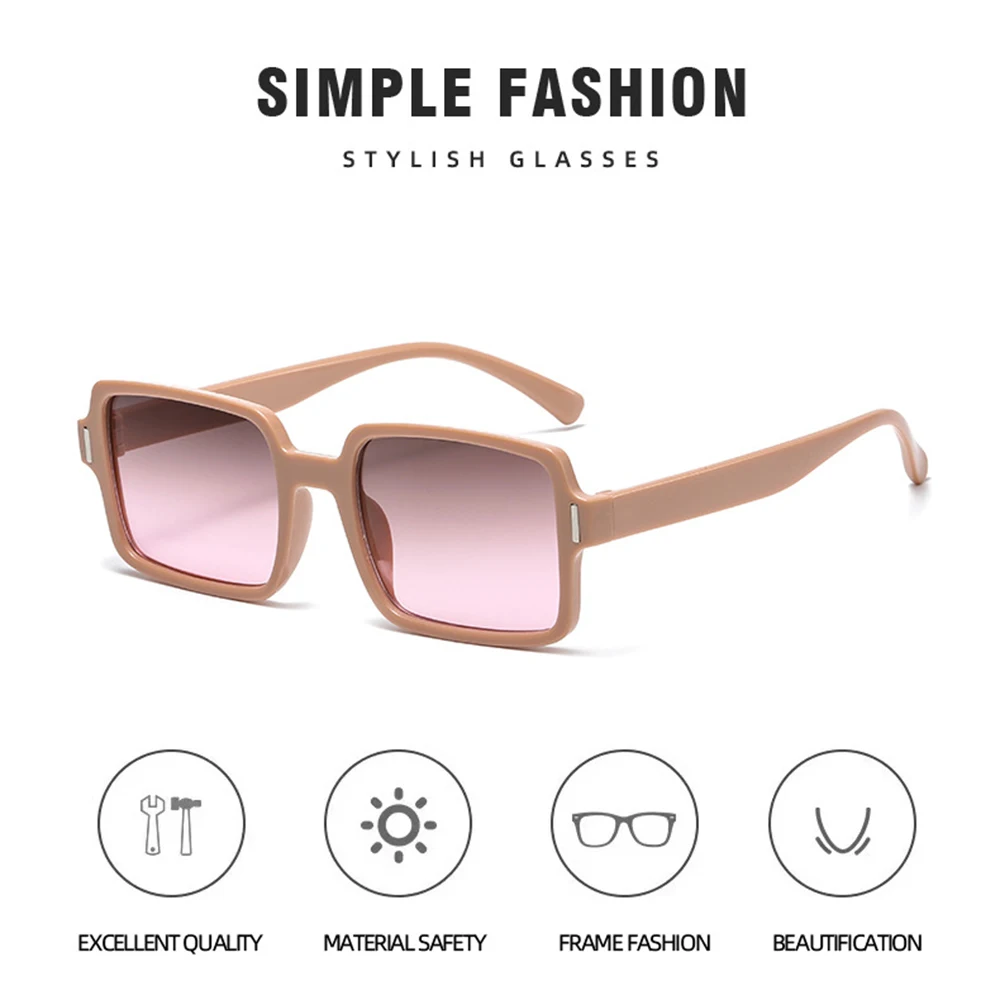 

Солнцезащитные очки в прямоугольной оправе для мужчин и женщин Nin668