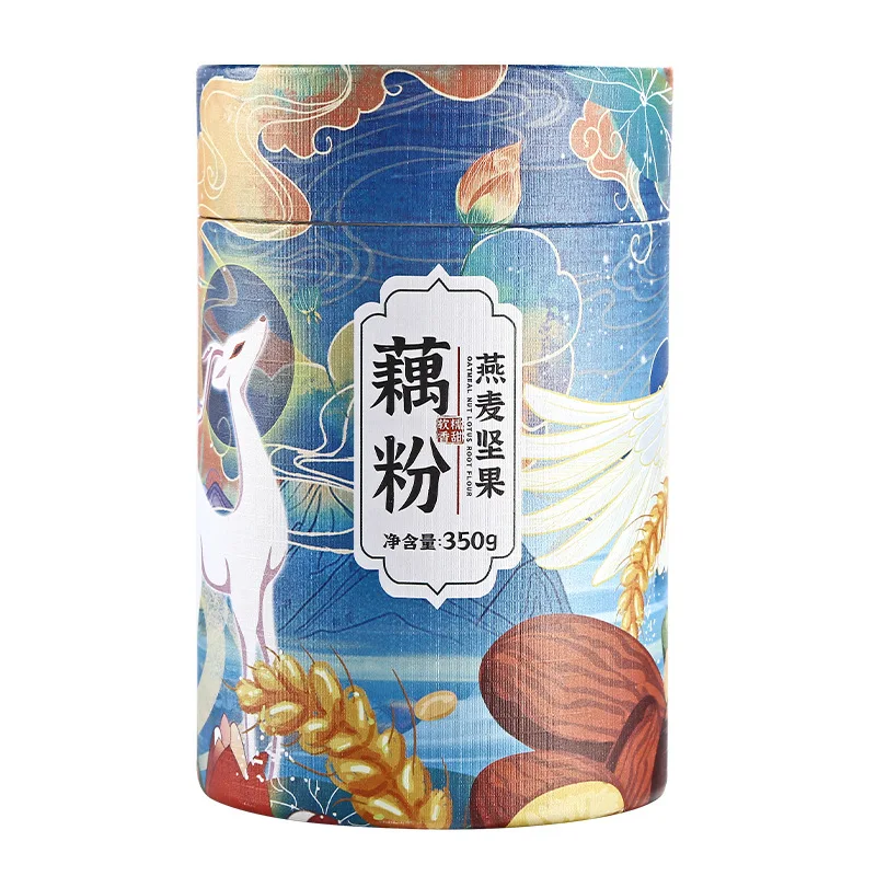 

China oufen Oat nut lotus root flour Lotus Root power Starch Soup 350g/can beauty and beauty No Teapot