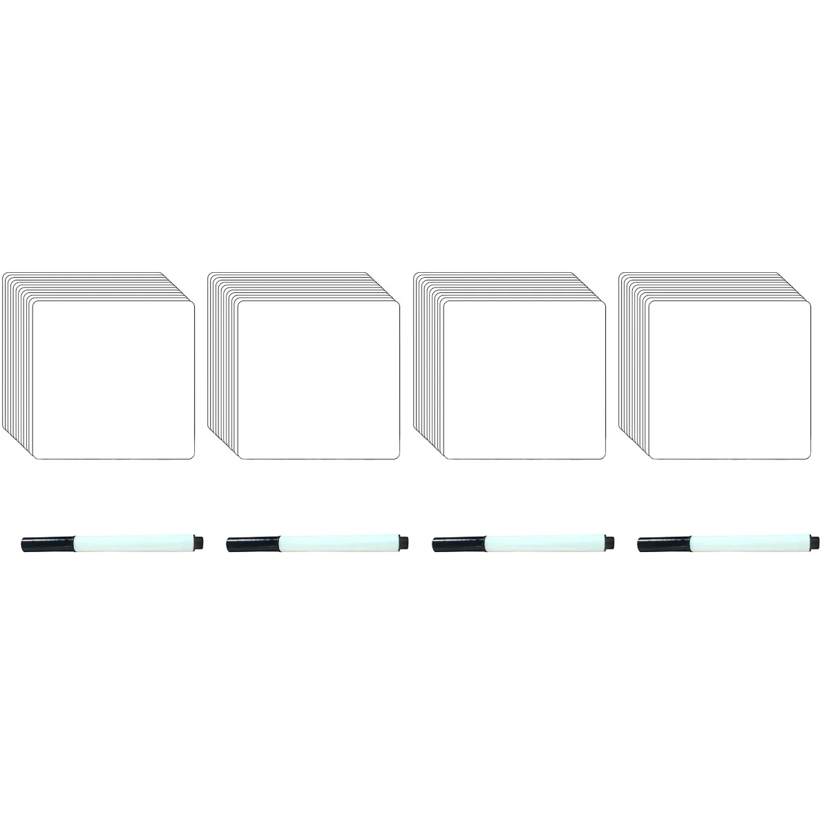

Многократные стираемые наклейки для белой доски, наклейки «сделай сам» из ПВХ, многоразовые Стикеры, 48 шт.
