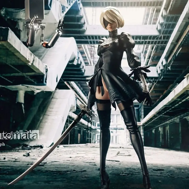 

Anime Action Figure Nier Automata 2b Yorha No.2 Type B Smll Sword Pvc Model Toys Collectible Model Toys Children Christmas Gifts