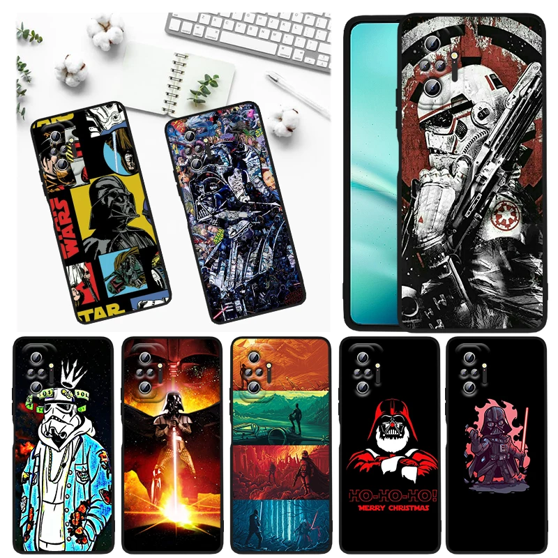 

Christmas Star Wars For Xiaomi Redmi Note 11S 11 11T 10 10S 9 9T 9S 8 8T Pro 5G 7 5 4X Black Soft Phone Case Funda