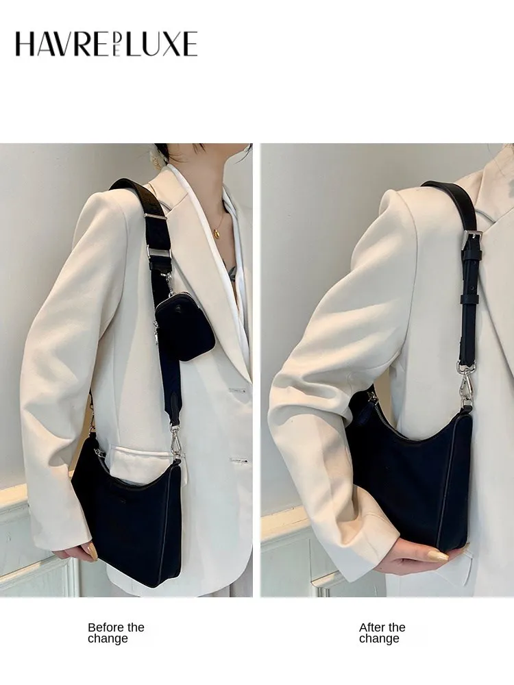 Hobo Bag armpit belts Transformation Crossbody Shoulder Strap for Three-in-one Nylon Underarm Bag Chain Bag Straps Accessories