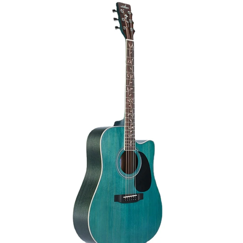 Деревянная акустическая гитара Fender профессиональная фольклорная 6-струнная для