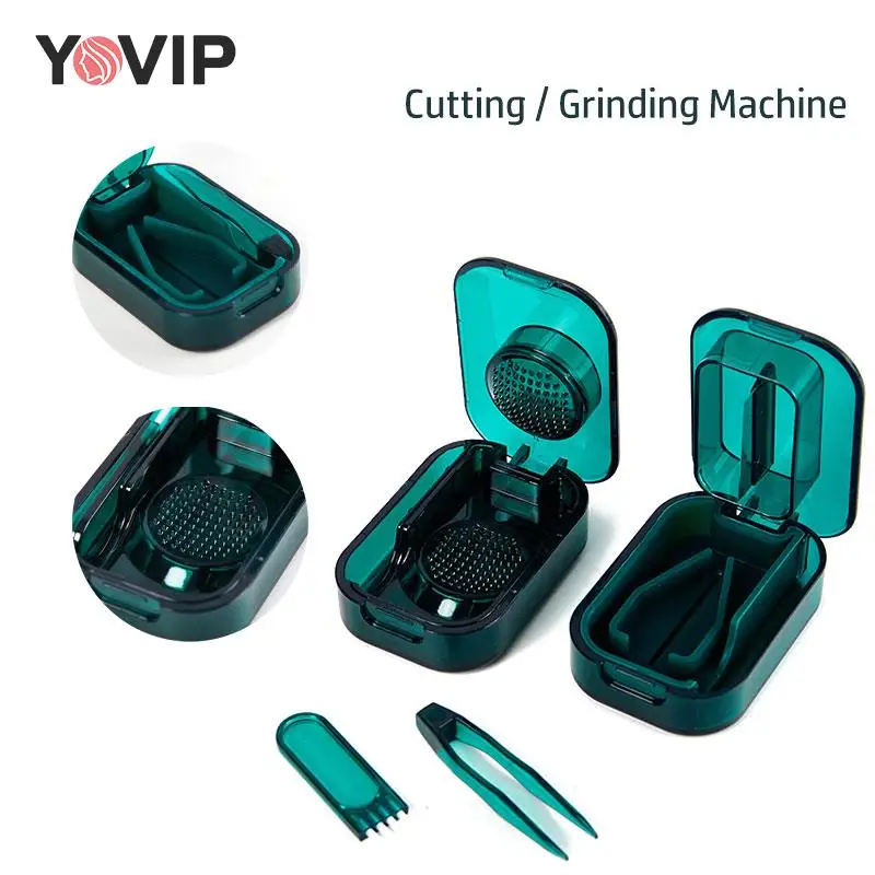 

Pill Cutter Grinder Case Ortable Water Proof Dispenser Box Medicine Holder Drug Tablet Storage Dispenser Crushing Pill Box
