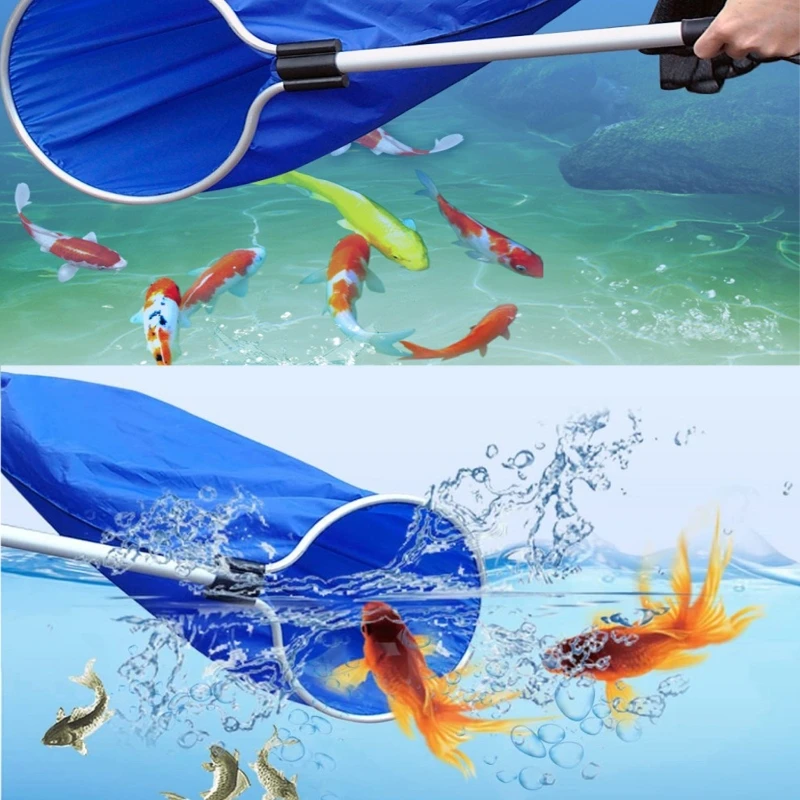 

Versatile Fish Catching Net Water Control Design Catching Landing Net with 20-inch Long Handle Fishing Net Sock