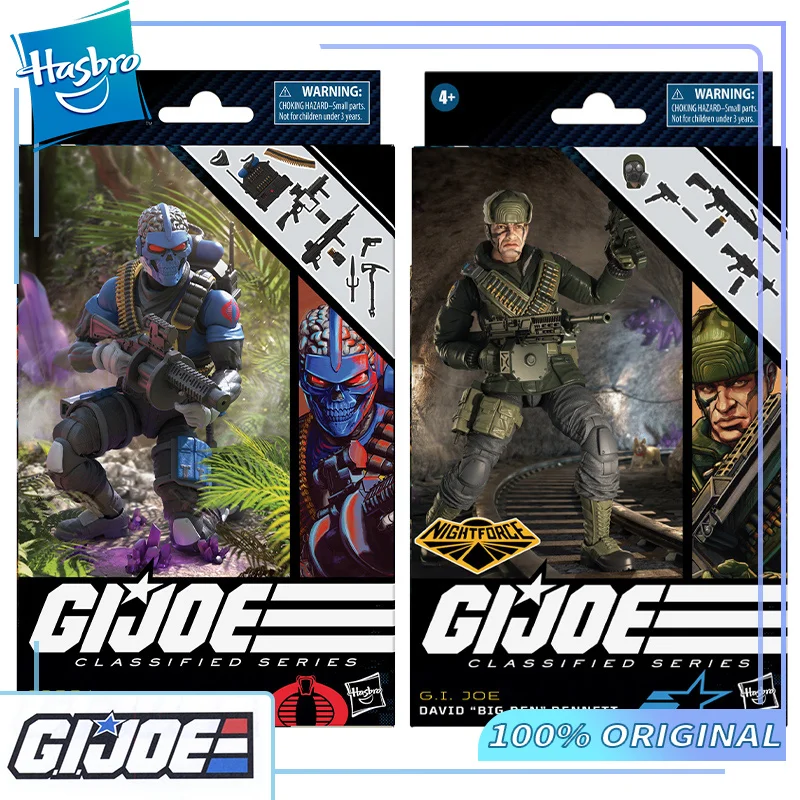 

2023 Hasbro Original G.i. Joe Classified Series Range-Viper and Nightforce David Big Ben Bennett Figure Collectible Model Toys