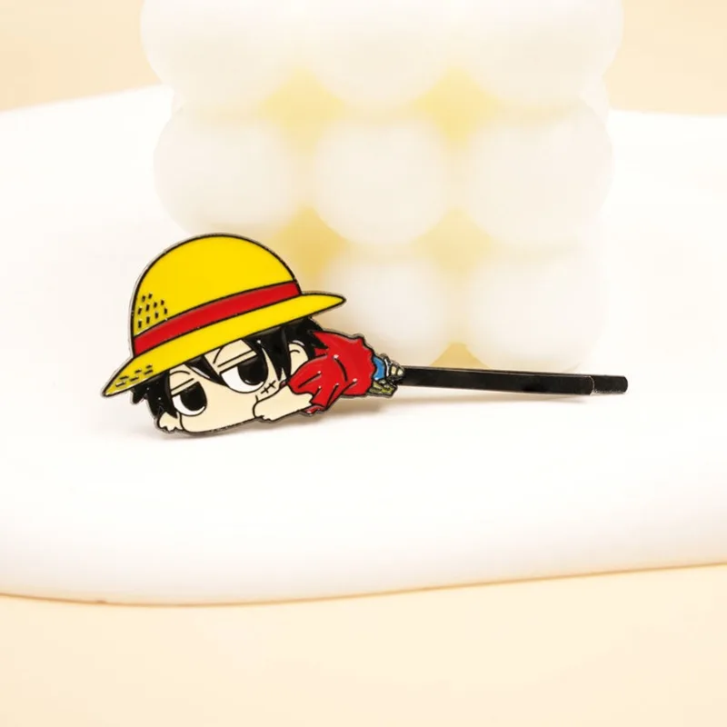 Фото Цельная обезьяна-D-Luffy Roronoa Zoro, милая заколка для волос с героями мультфильмов, хорошая цена, модная индивидуальная заколка для челки, аксессуары для волос, подарки №4