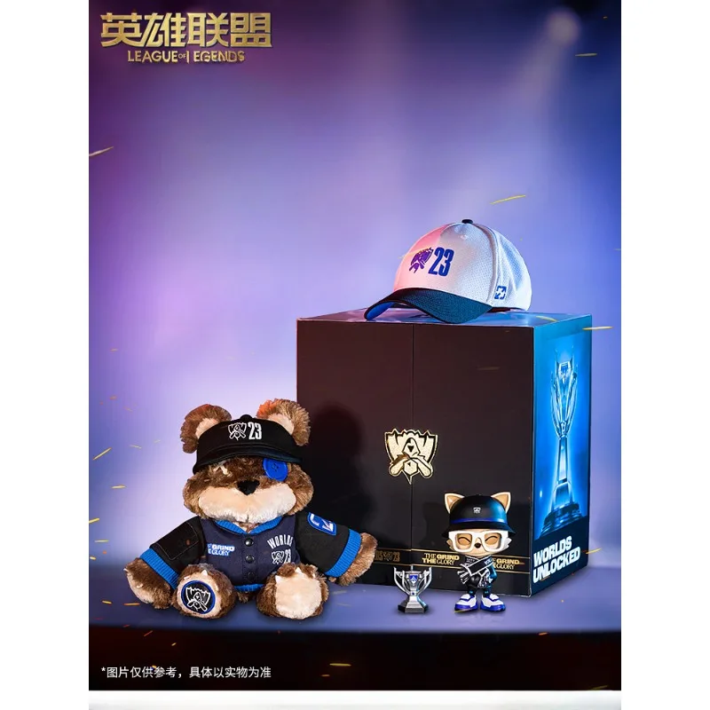 

League of Legends Global Finals Collection Gift Box Anime TS13 Assisted Figures Plush Doll Set Toys Kids Gifts Games Periphery