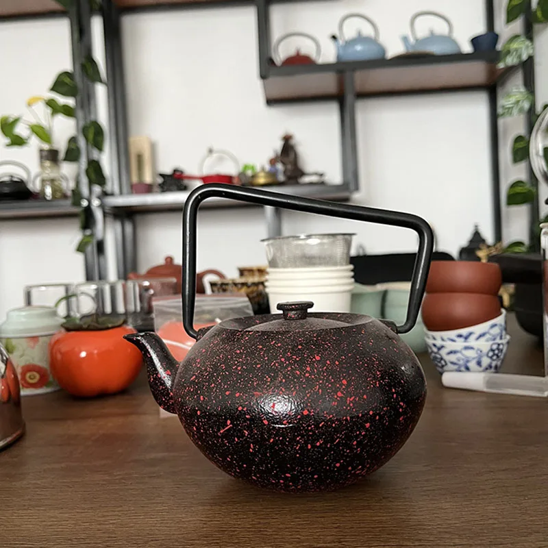 Уникальный чугунный чайник с ситечком 400 мл |