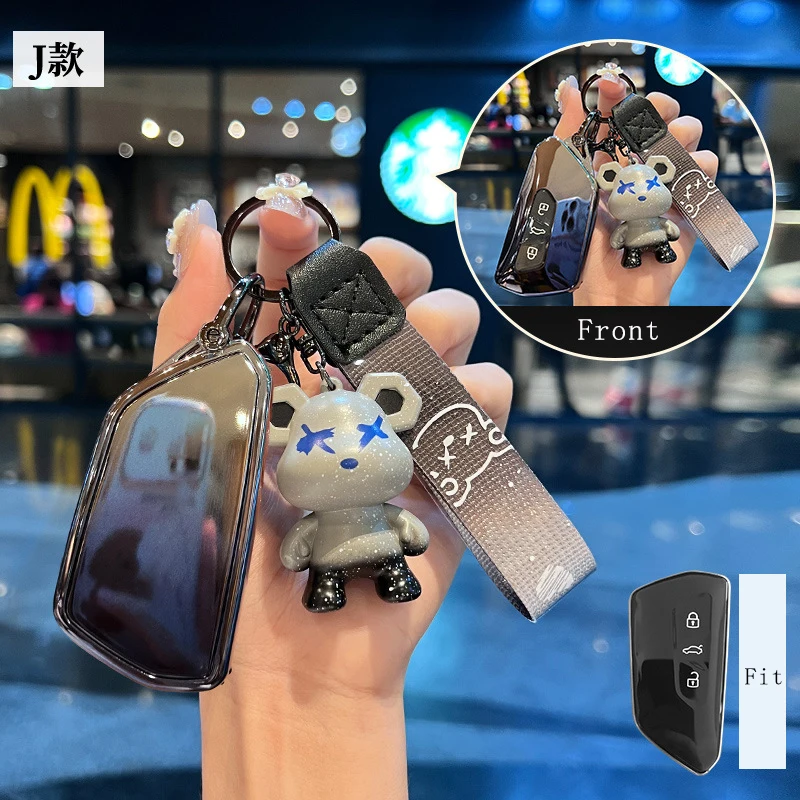 ICAR для VW Volkswagen Golf 8 MK8 ID.3 ID.4 Cupra Skoda Octavia A8 Чехол дистанционного смарт-ключа