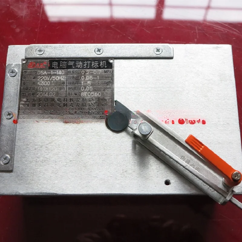 

Pneumatic marking machine fixture metal nameplate holder aluminum plate manual holder