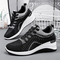brand women shoes thick soled sneakers ladies platform wedge sport fitness shoes four seasons zapatos de mujer walking sneakers