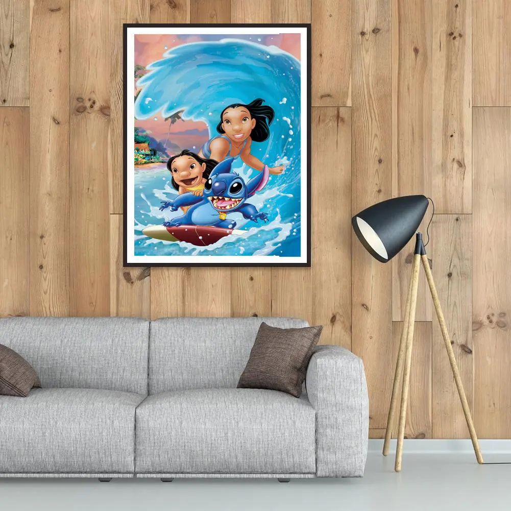 Алмазная живопись Disney Лило Ститч и искусство для хобби с инопланетянинами