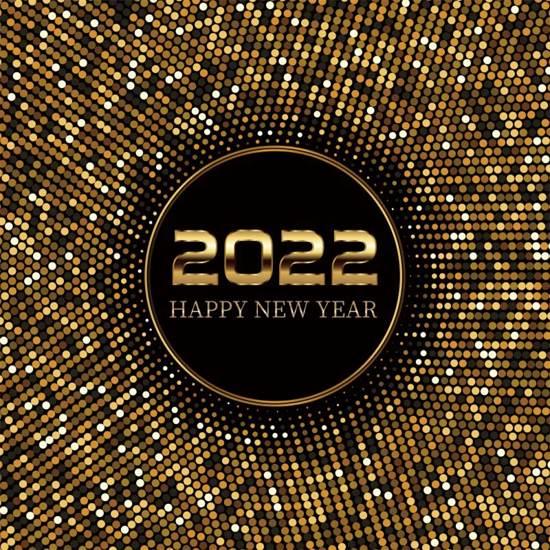 

Happy New Year 2022 Backdrop Golden Sparkle Highlights Family Party Studio Photography Decoration Vinyl Booth Poster
