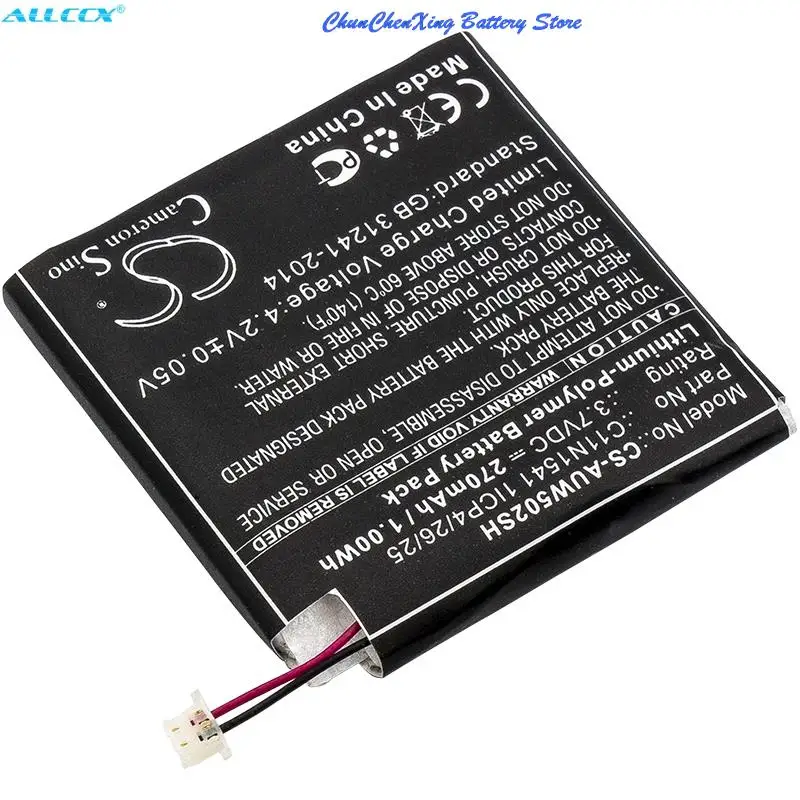 Фото Аккумулятор Cameron Sino 270 мАч 0B200- 01760100 , C11N1541 1ICP4/26/25 для Asus W1502QF, ZenWatch 2 №3