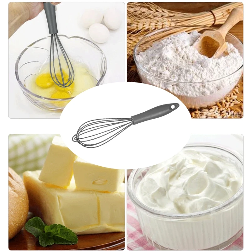 

1Pc Multifunctional Rotary Manual Egg Beater Mixer Mini Plastic Kitchen Egg Whisk Bake Tool Egg Agitator Silicone Eco-Friendly