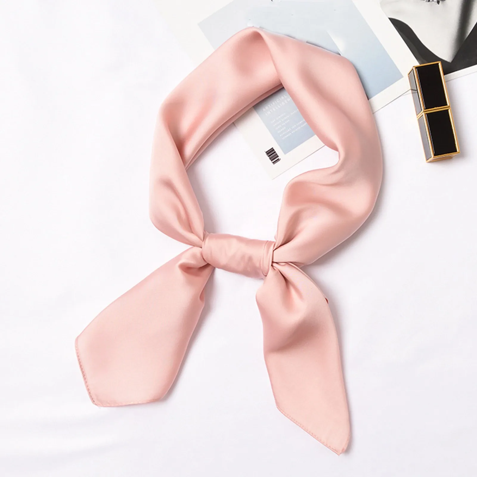 

Retro Small Simpled Wind Decoration Scarf Women Silk Scarf 70*70CM Small Scarf Seadscarf Loons Scarf Scarf with Wine Bottle