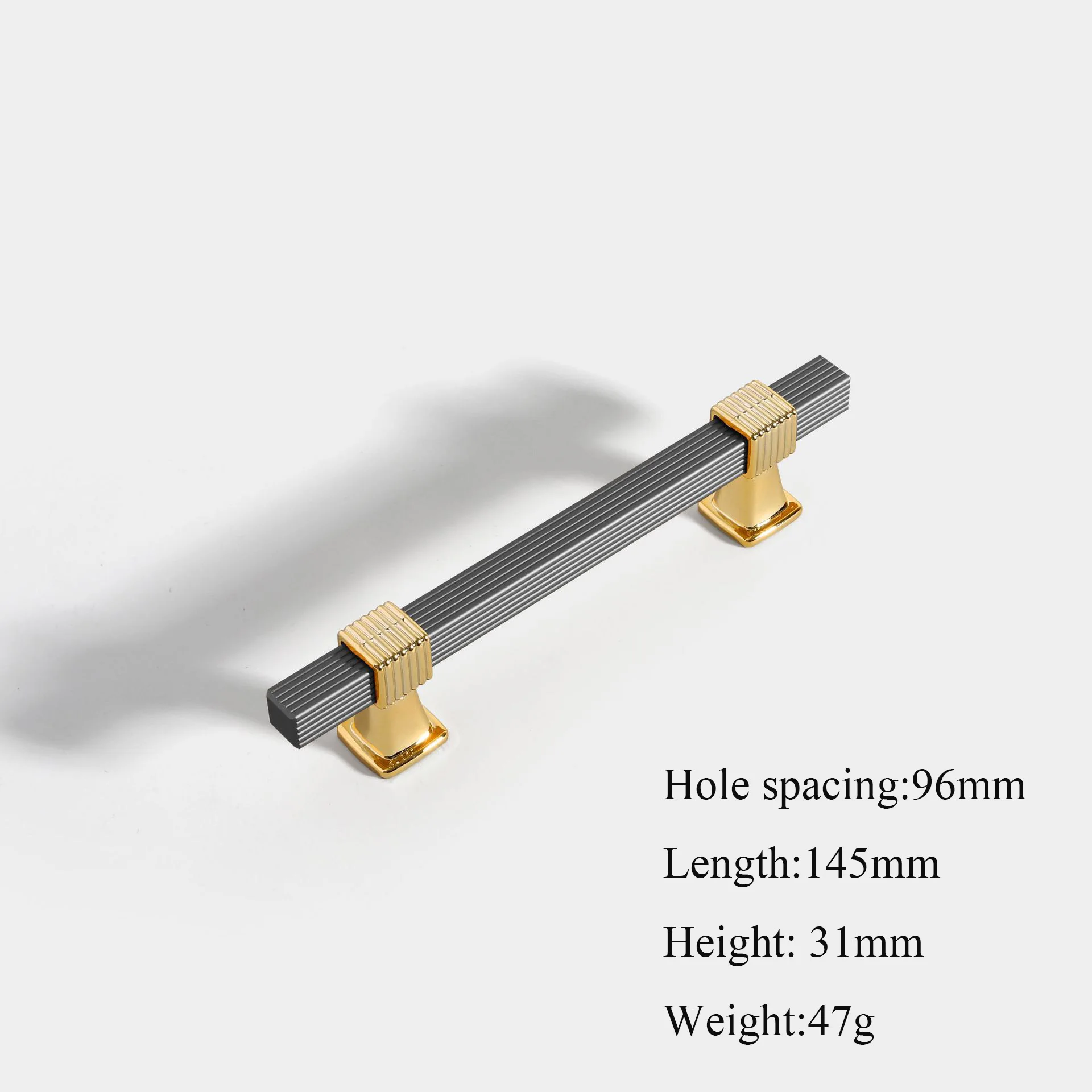 

Ручки для шкафов Zimir, золотисто-серые, алюминиевые, 1000 мм