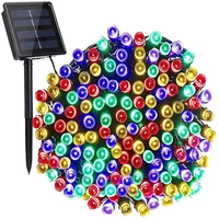 led outdoor solar lamp string lights 100200 leds fairy holiday wedding party garland solar garden waterproof for home led decor