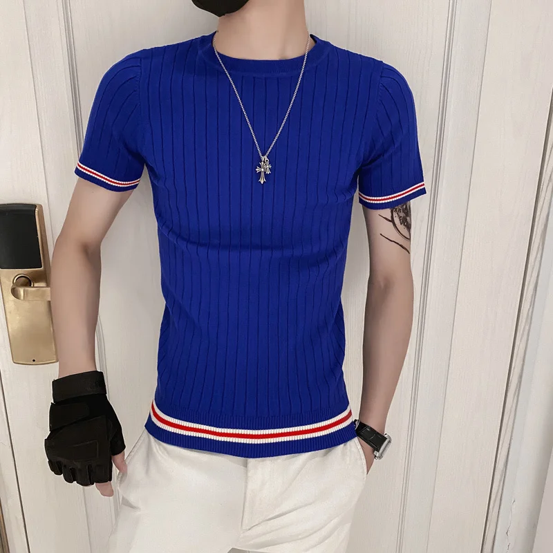 

Мужская зимняя хлопковая футболка с коротким рукавом и круглым вырезом, 2022