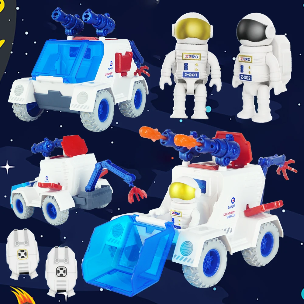 

Space Exploration Vehicle With Lights And Blast Off Sound Effects Science Aerospace Astronaut Figure Toy Spaceshuttle Boy Gift