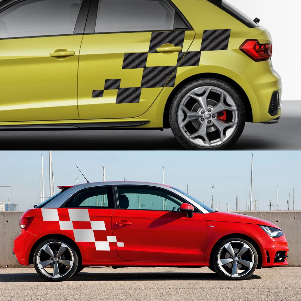Наклейка на длинную боковую дверь автомобиля 2 шт. наклейка для Audi A1 8X GB GBA Sportback