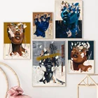 Абстрактная настенная живопись, холст, картины, плакаты, современная мода, женское лицо, холст, печать, гостиная, домашний декор