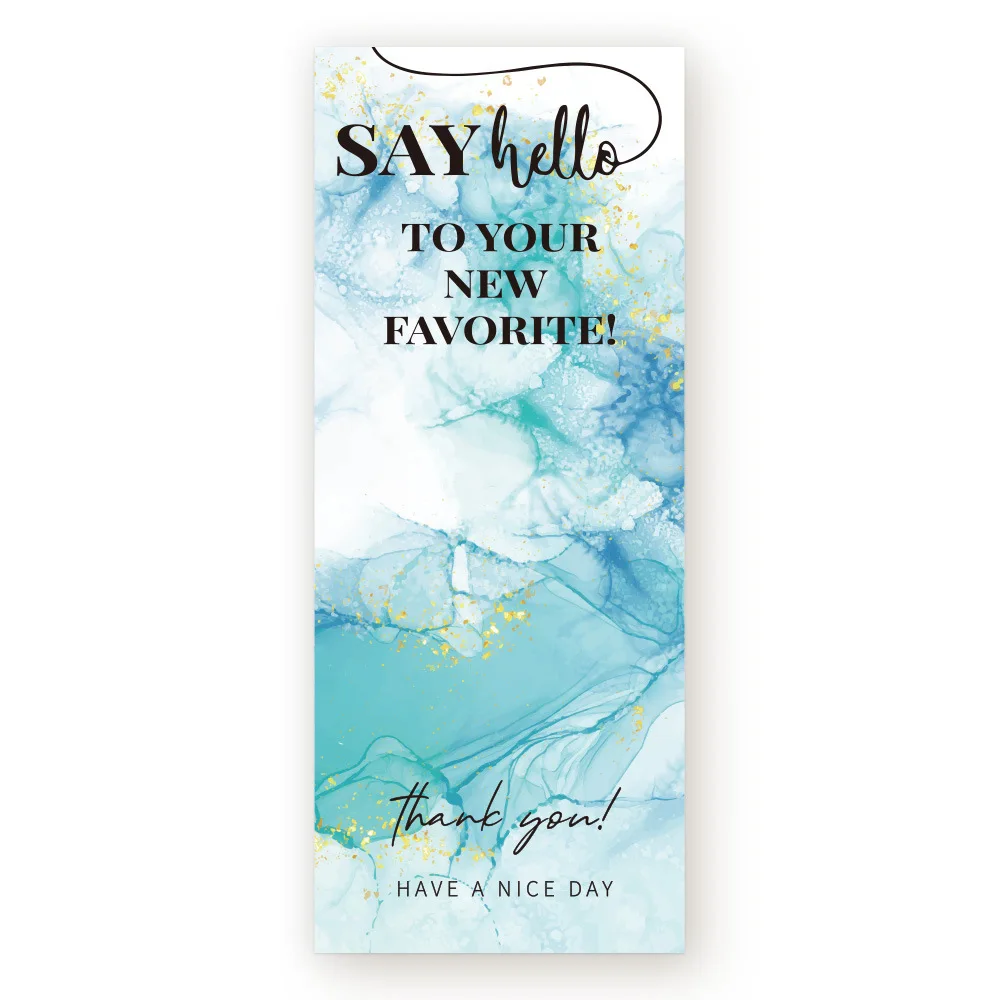 50PCS Rectangle Gift Box Seal Label Thank You Self-adhesive Sticker Waterproof Greeting Tags Bussiness Packages Supplies - купить по