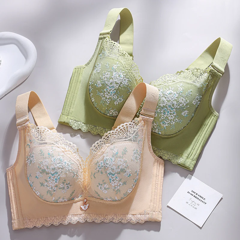 Сексуальный кружевной тонкий бюстгальтер большого размера Fat MM чтобы