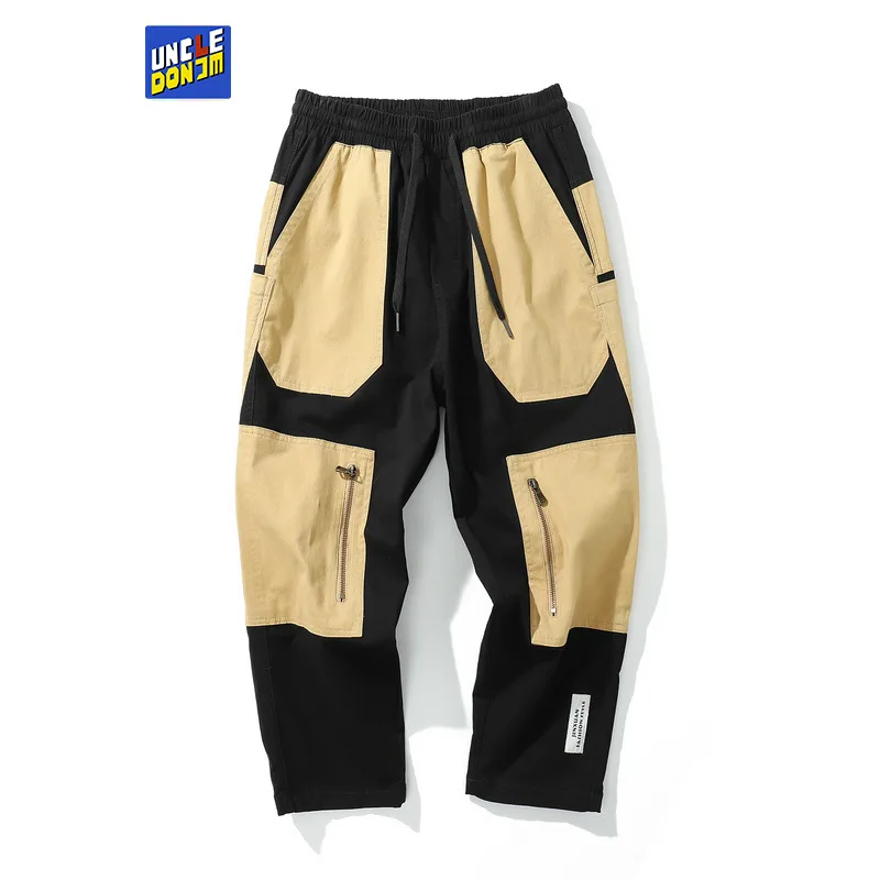 

Colour Block Cargo Pants High Street Streetwear Pants Mens Korean Fashion Mens Joggers Pants Techwear Tactical Pants Dropship