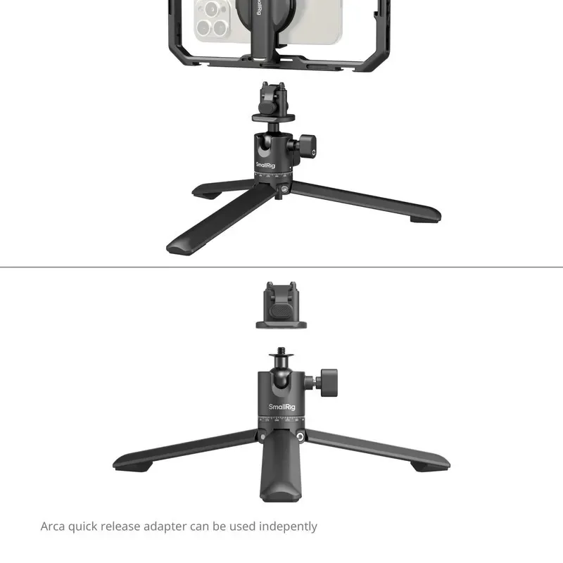 Фото Клетка для смартфона Smallrig 4704 из алюминиевого сплава «все в одном» с быстросъемной боковой рукояткой для видеокомплектов блогеров GOOD №4