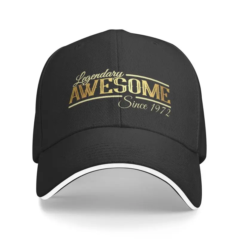 

New Custom Awesome Since 1972 Limited Edition Baseball Cap Women Men Adjustable Born In 50th Birthday Dad Hat Streetwear