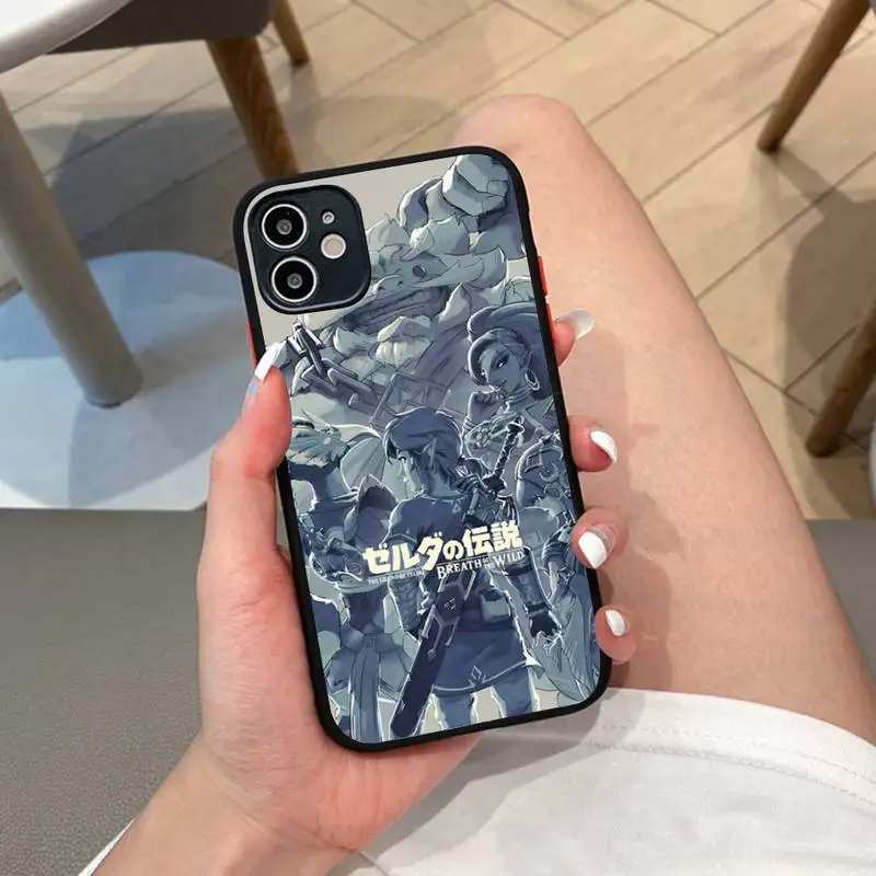 

Game L-Legends Of The Zelda Phone Case for iPhone 14 11 12 13 Mini Pro Max 8 7 Plus X XR XS MAX Translucent Matte Cover