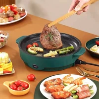 electric multicooker 220v electric frying pan househould barbecue fried steak fish omelette frying pan non stick cooking machine