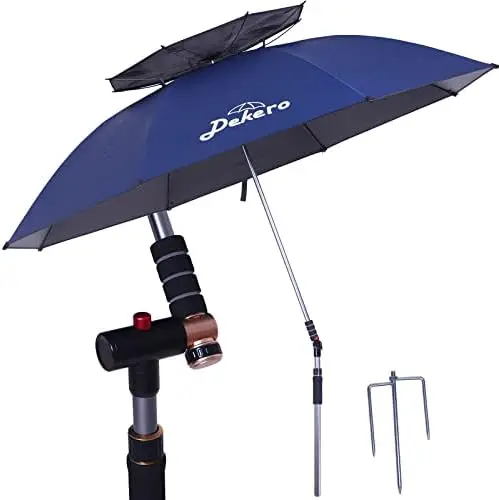 

Windproof Beach Umbrella,UV Protection Portable Umbrella with Sand Anchor,Tilt Aluminum Pole, Carry Bag for Beach Travel Outdoo