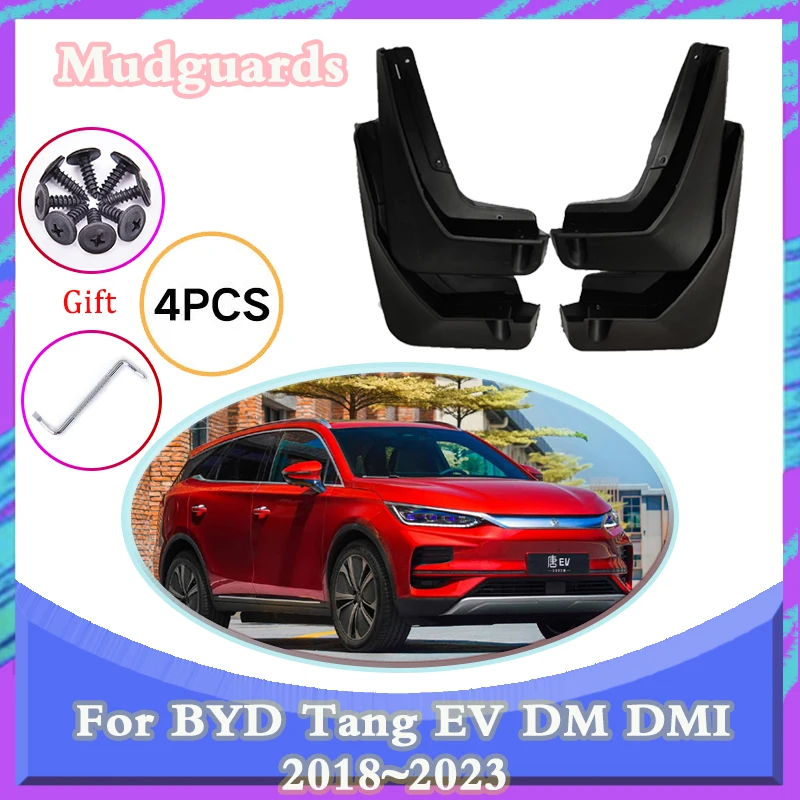 

Front Rear Wheels Car Mudguards For BYD Tang EV DM DMI 2018~2023 2019 2020 Mudflaps Splash Guards Muds Flap Fender Accessories