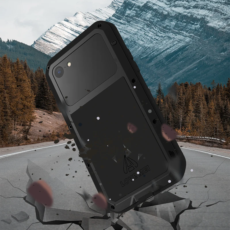 Love Mei For Apple Iphone Se 3 Se3 2022 Metal Aluminum Armor Shockproof Heavy Duty Case Protective Cover