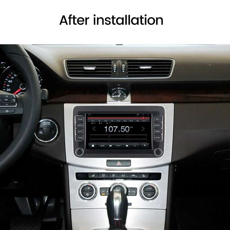 Автомобильный мультимедийный плеер 2Din на Android 11 для Volkswagen Golf 6 Polo Tigan Passat B6 B7 CC Jetta