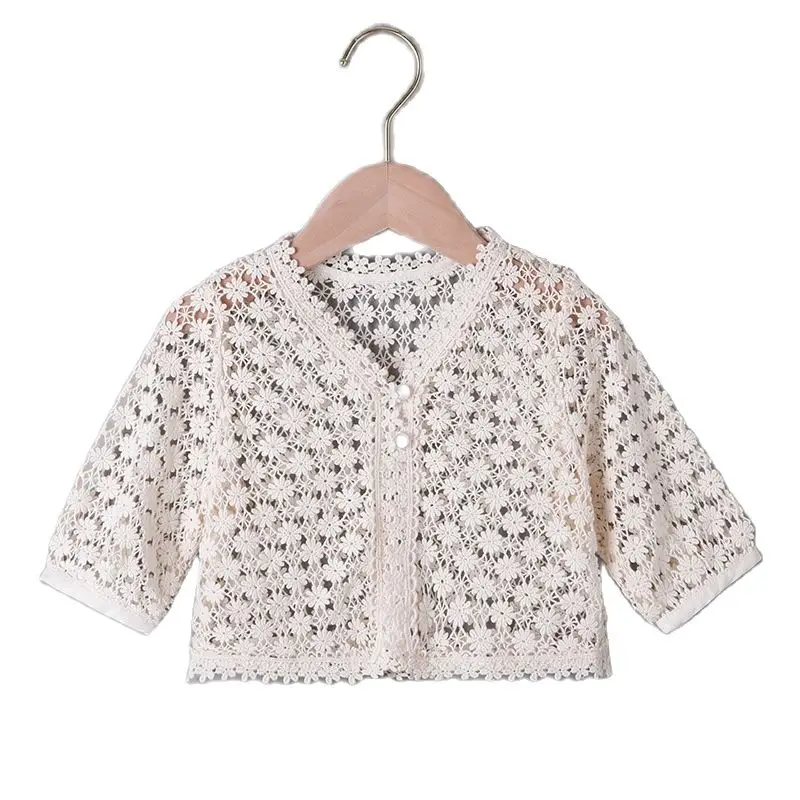 

Модный летний кружевной кардиган для девочек-подростков; Детские куртки-болеро с цветочной вышивкой для малышей; Накидка для свадебной веч...